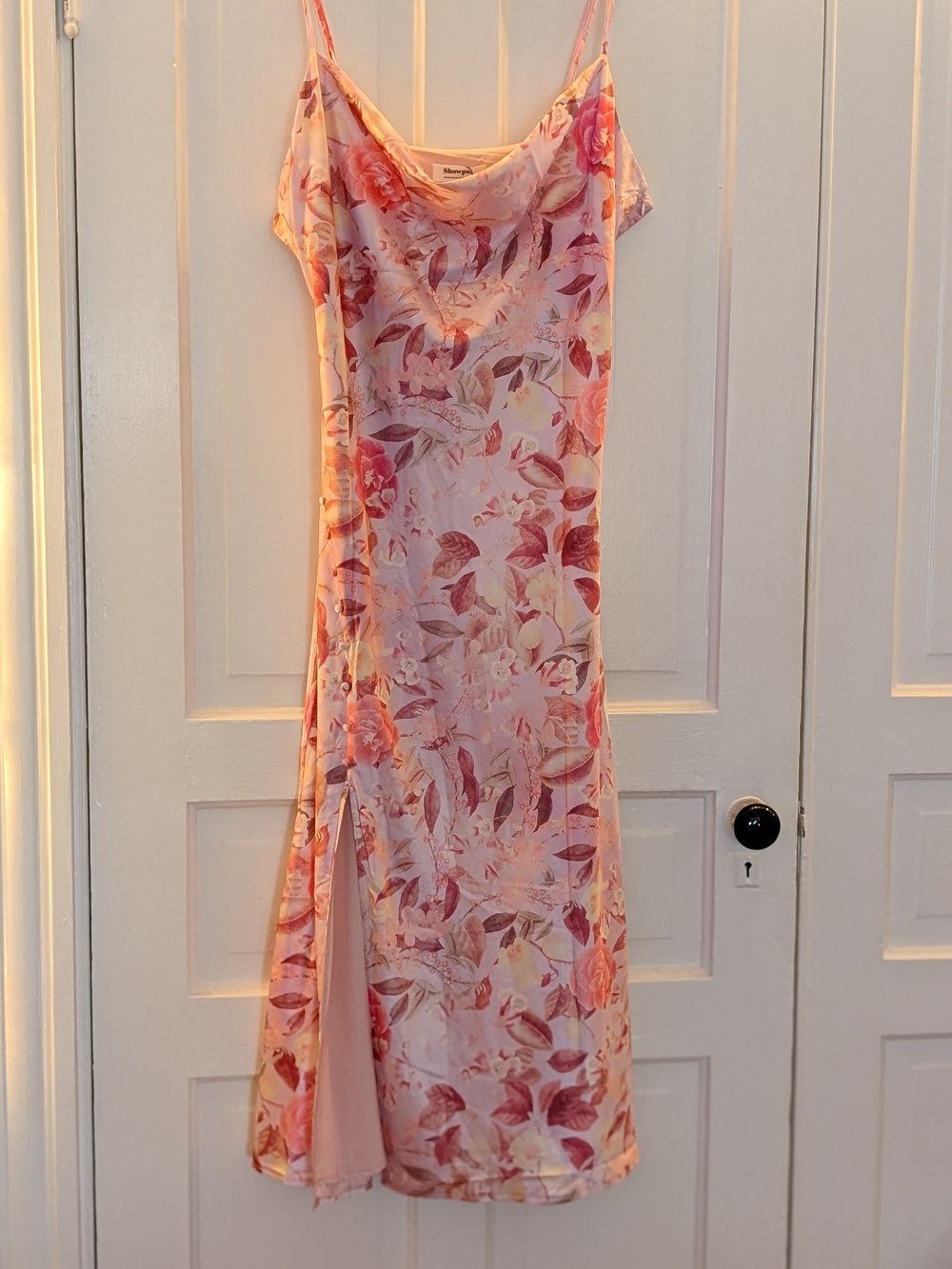 Floral Slip Dress in Pink by